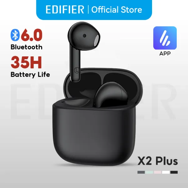 Edifier X2 Plus TWS หูฟังไร้สาย Bluetooth V6.0 คุยโทรศัพท์ได้ชัดเจน เล่นได้นาน 35hrs กันน้ำระดับ IP54