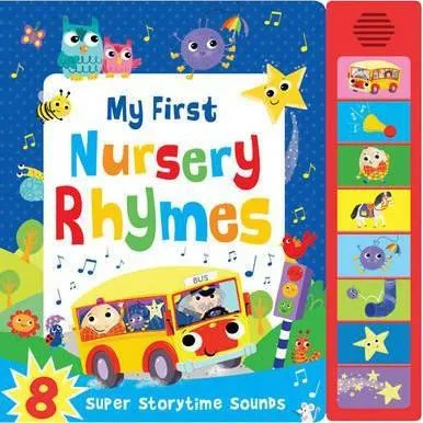 Online Exclusive My First Nursery Rhymes (8 super storytime sounds) หนังสือเด็ก ภาษาอังกฤษ sound board book กดมีเสียงเพลง #04574 [X]