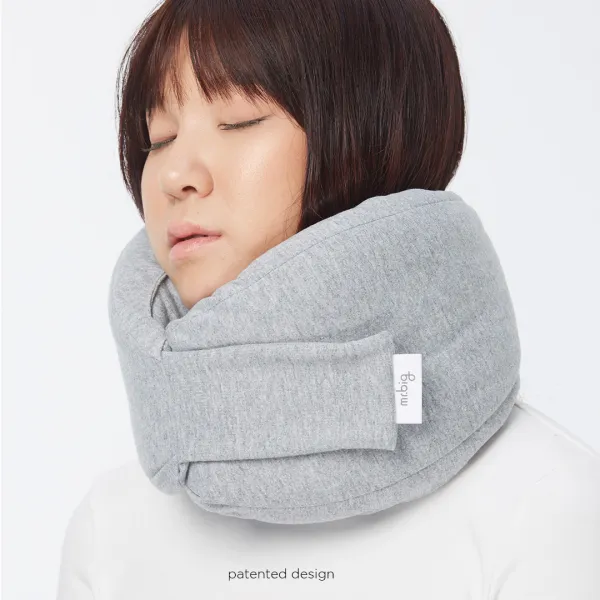 mr.Big Travel Pillow หมอนรองคอ รองรับสรีระคอ 360 องศา ป้องกันคอพับ นั่งหลับไม่ปวดคอ