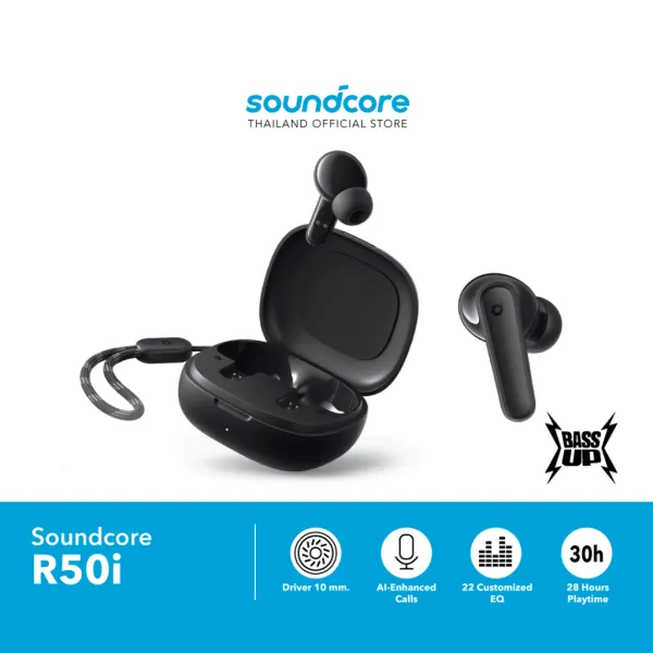 Soundcore R50i/A20i/R50i NC Wireless Bluetooth Earphone หูฟังบลูทูธ Noise Cancelling Earbuds,Bass Up, Game Mode, 30H A3949