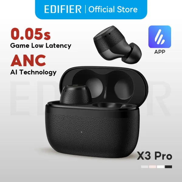 Edifier X3 Pro TWS หูฟัง Bluetooth V5.4 พร้อมระบบตัดเสียงรบกวนแบบแอ็คทีฟ เล่นได้นาน 22 ชม. ไดนามิก Φ8 มม. ไมโครโฟนในตัว โทรได้ชัดเจน รองรับ EQ ที่ตั้งไว้ล่วงหน้าที่เลือกได้ แอป Edifier ConneX