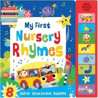 ส่งฟรี ! My First Nursery Rhymes (8 super storytime sounds) หนังสือเด็ก ภาษาอังกฤษ sound board book กดมีเสียงเพลง #04574 [X]