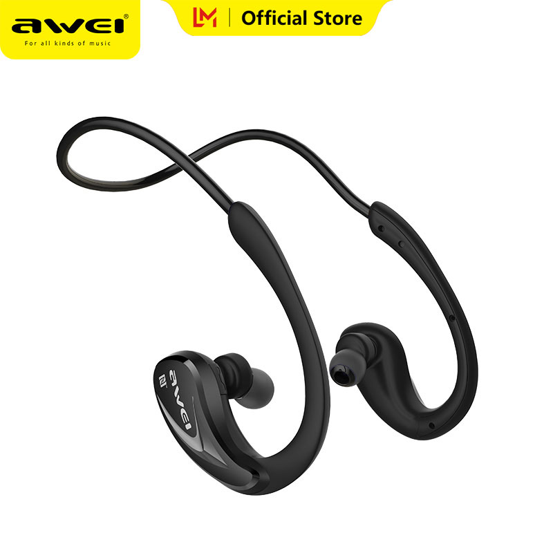 Awei A880BL ชุดหูฟังบลูทูธไร้สายแบบแขวนหูฟังสปอร์ตบนหู หูฟังกันเหงื่อ IPX4กันน้ำ A880pro หูฟังเอียบัดไร้สายกีฬาไมโครโฟนในตัวใช้ได้กับหูฟังวิ่งออกกำลังกายบลูทูธทุกชนิด