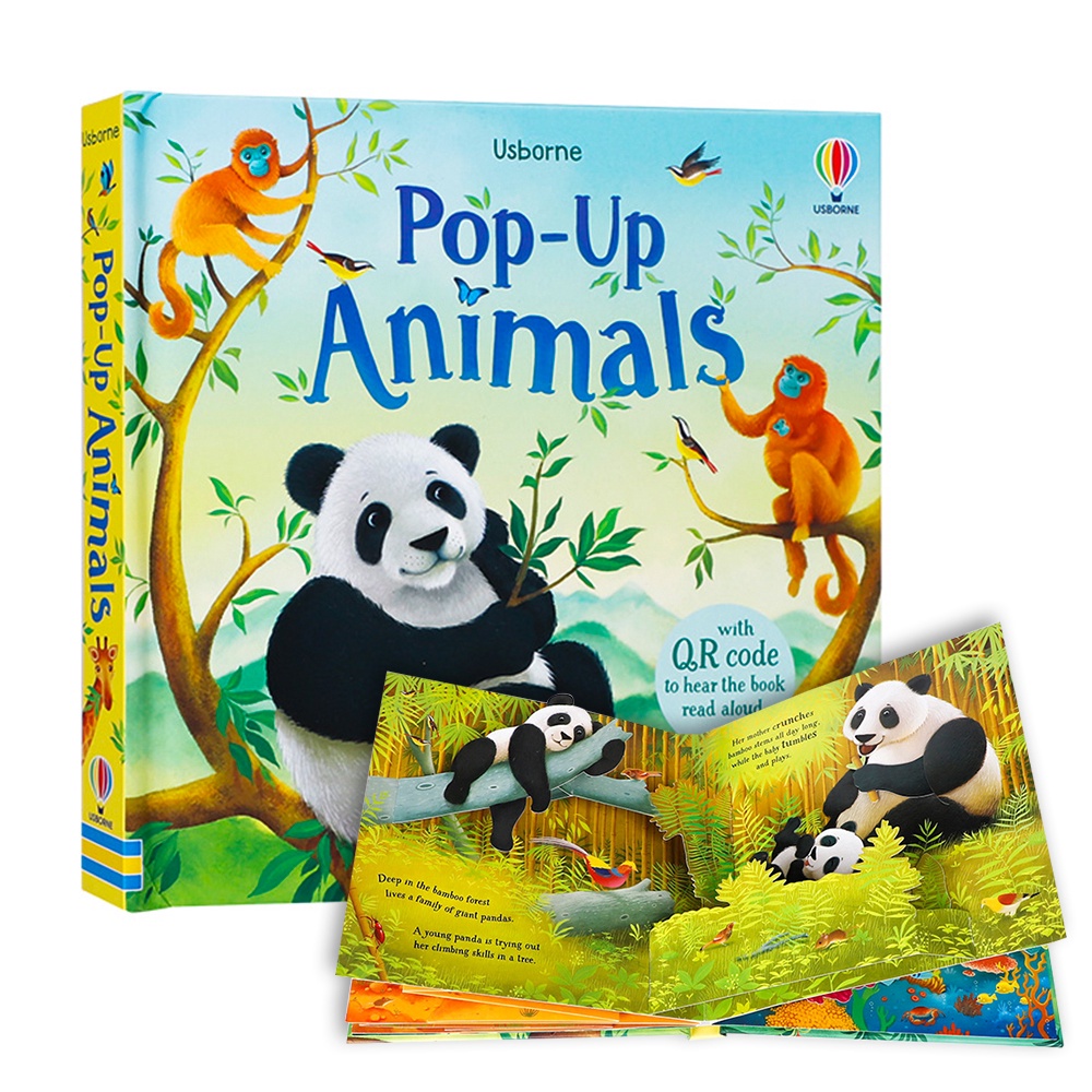 Usborne Pop Up Animals English 3D Flap Picture Book Bedtime Reading Book for Kids Educational Book