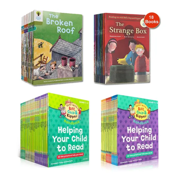 【TH Ready Stock】หนังสือเด็ก หนังสือฝึกอ่านภาษาอังกฤษ Oxford Reading Tree Biff, Chip & Kipper Hand หนังสือนิทานเด็ก ก่อนนอน เด็กเล็ก นิทานเด็ก ภาษาภาษากฤษ Level 1-12 เซท 18/25/33/40 เล่ม English Lea...