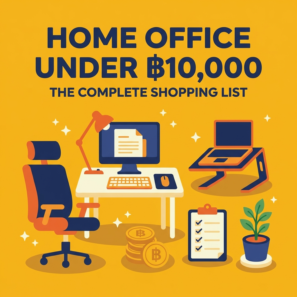 Home Office in Thailand for Under ฿10,000: The Complete Shopping List