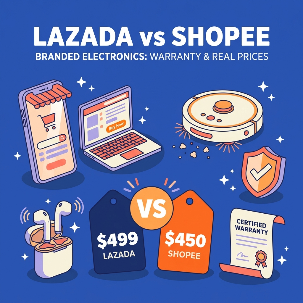 Lazada vs Shopee for Branded Electronics: Warranty, Authenticity & Real Prices